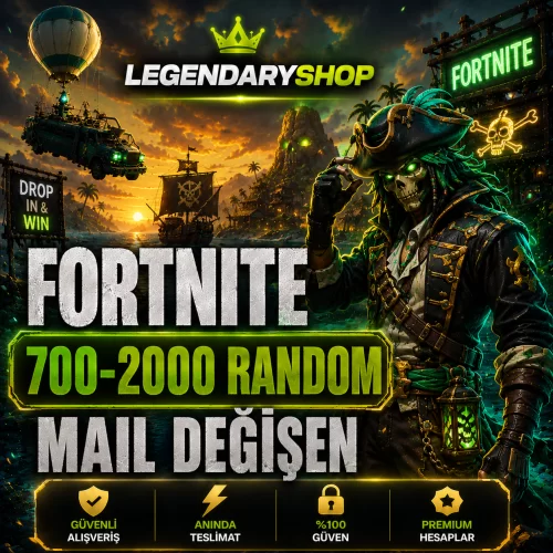  ⭐ 700-2000 SKİN FORTNİTE MAİL DEĞİŞEN HESAP⭐